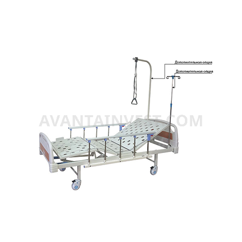 Медицинская кровать КЭ-3 четырехсекционная на колесах с 2 электродвигателями