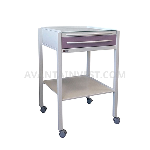 Т-18 mobile stand with 2 shelves and 1 drawer