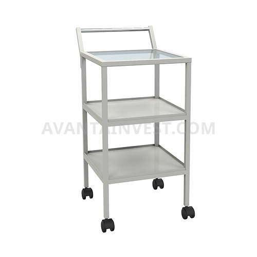 Т-01 trolley with glass top and 2 shelves