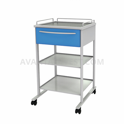 Trolley T-12 (2) with 2 shelves and 1 drawer