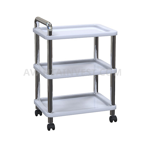 Т-09* trolley with 3 plastic shelves