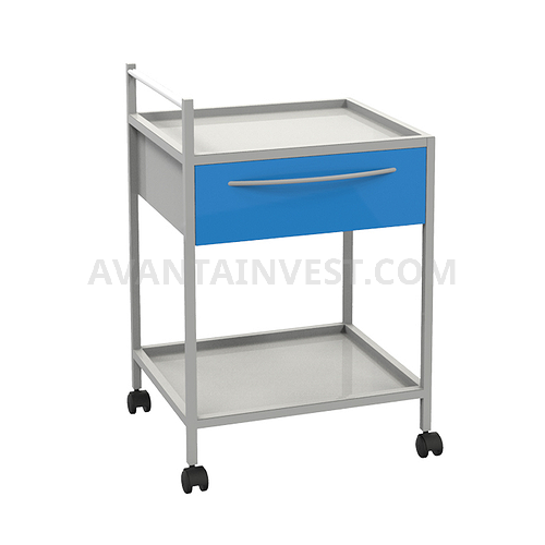 Т-12 trolley with 2 shelves and 1 drawer