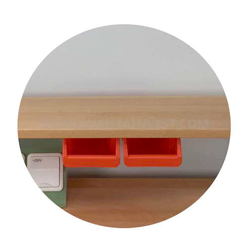 Medical tray to dental technician table