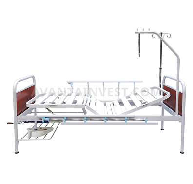 Four-section bed with fixed backs