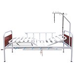 Single-section bed KM-1 with quick-release backrest