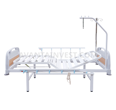 Single-section bed with quick-detachable backs