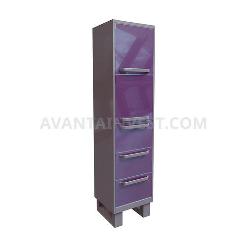 Medical filing cabinet ШК-03 (2) with 2 doors, 3 drawers and 2 shelves