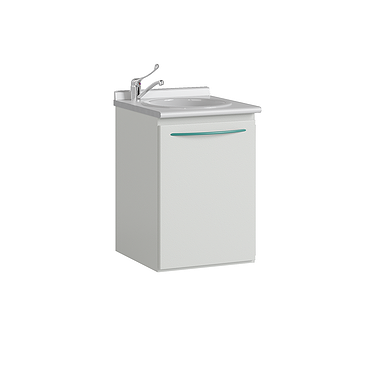 Medical cabinet P-10M with acrylic sink, faucet and waste basket