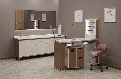 Маникюрные столы и банкетки для экспресс-маникюра