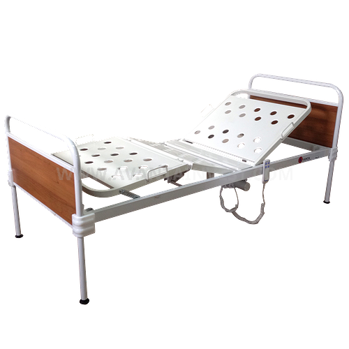Bed with fixed backs
