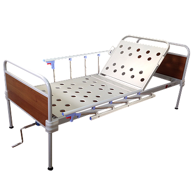 Bed with fixed backs and side rails Bed with fixed backs and side rails