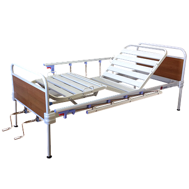 Bed with fixed backs and side rails Bed with fixed backs and side rails