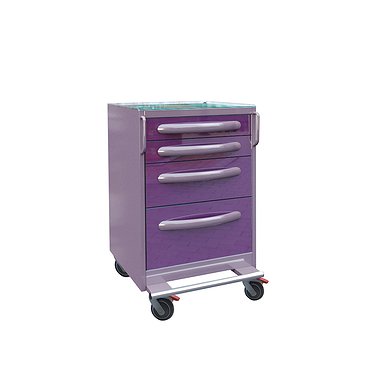 Doctor's mobile table P-014, 4 drawers Doctor's mobile table P-014, 4 drawers