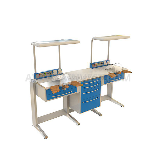 Table for dentist technician L - 1/2DNP № 1+ P-04 + L-1/2 DNP №1