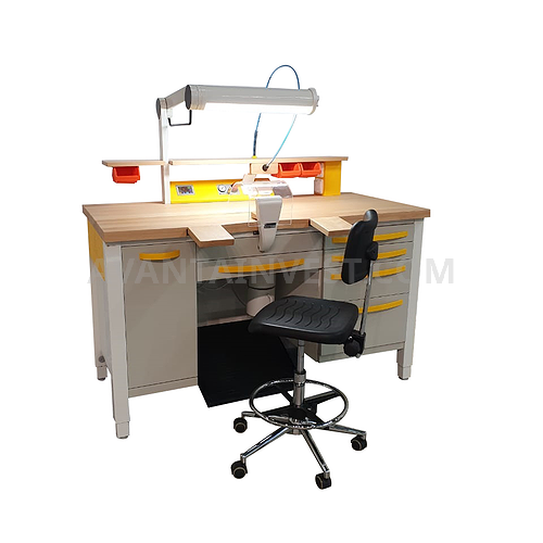 L-1/2PP (luxury) Dental technician's desk