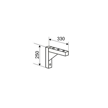 Wall-mounted KN-1 bracket for tabletop base