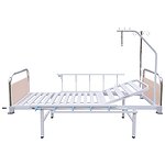 Single-section bed with fixed backs