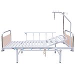 Single-section bed with quick-detachable backs