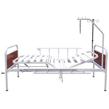 Single-section bed KM-1 with quick-release backrest