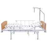 4-section bed with quick-release backrests