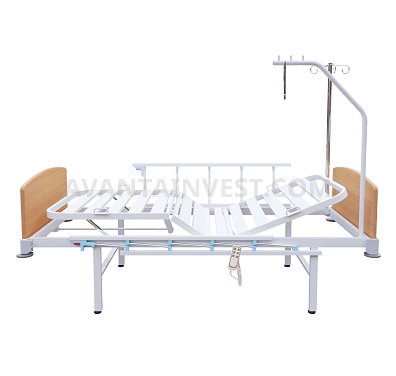 4-section bed with quick-release backrests