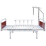 Single-section bed with quick-detachable backs