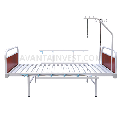 Single-section bed with quick-detachable backs