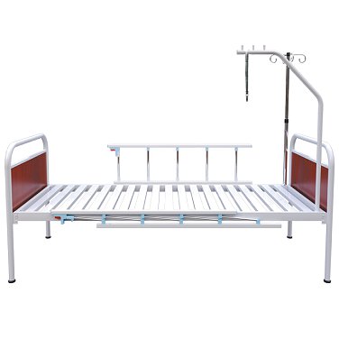 Single-section bed with fixed backs