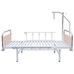 Single-section bed with quick-detachable backs