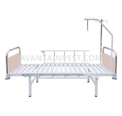 Single-section bed with quick-detachable backs