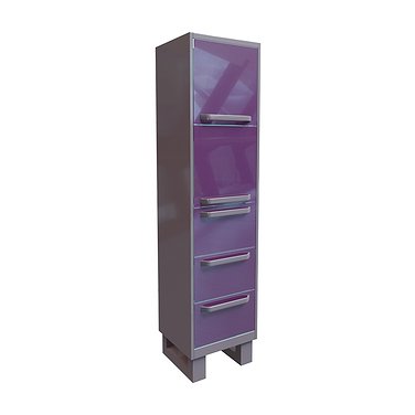 Medical filing cabinet ШК-03 (2) with 2 doors, 3 drawers and 2 shelves