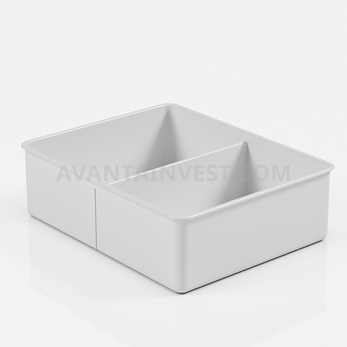 Medical insert plastic in the middle drawer of the cabinet (for stationary and mobile doctor's tables) of the LUX series