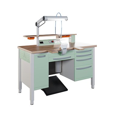 L-1/2PP (luxury) Dental technician's desk