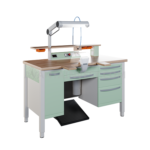 L-1/2PP (luxury) Dental technician's desk