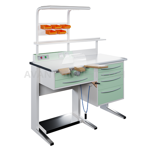 Table for dental technician L-1 / 2DNP + P-04