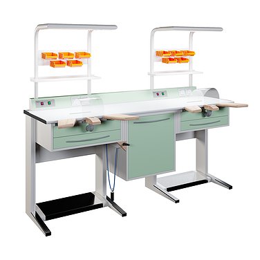 Medical table prefabricated dental technician L - 1/2DN+ P-10+ L-1/2 DN № 1