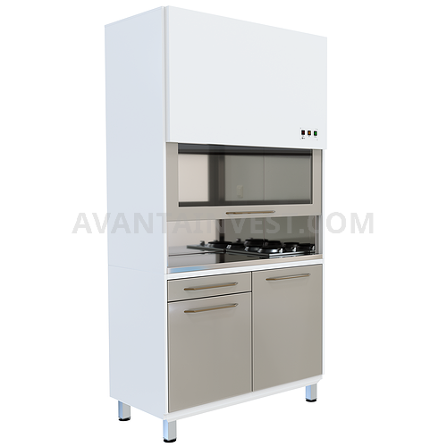 L-3HM Lab cabinet with exhaust system, heating unit and sink