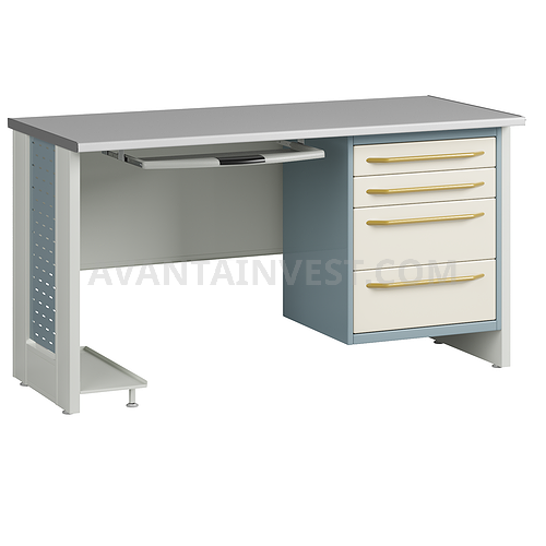 Doctor's table SK-1 (length 1400mm, the curbstone is not included in the price of the table)