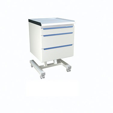 Стол для хирургических инструментов, стоматологический АС-013 мобильный с 3 ящиками (основание из прямоугольной трубы)