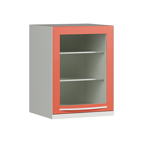 Hanging unit with glass door and 2 shelves