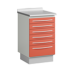 Medical cabinet with 6 drawers