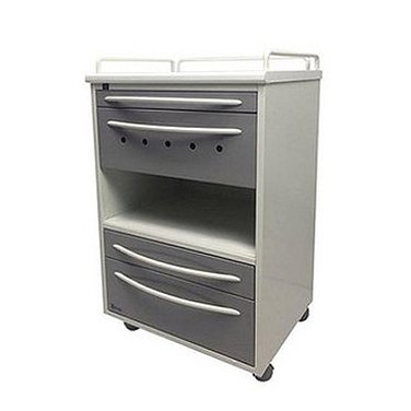 Медицинский стол врача мобильный с 3 ящиками, с бактерицидной лампой Philips Медицинский стол врача мобильный с 3 ящиками, с бактерицидной лампой Philips