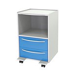 Медицинский столик для косметологов с 2 ящиками и полкой