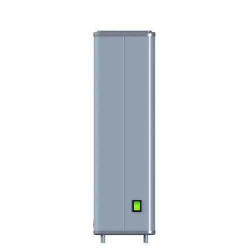 Desktop bactericidal air recirculator with 1 lamp and a service life sensor