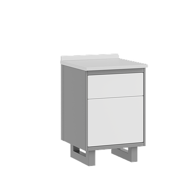Medical cabinet with door, shelf and drawer Medical cabinet with door, shelf and drawer