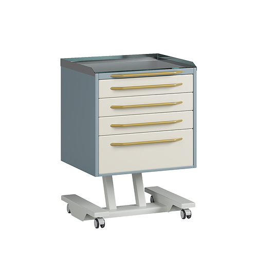 Стол врача мобильный с 4 ящиками