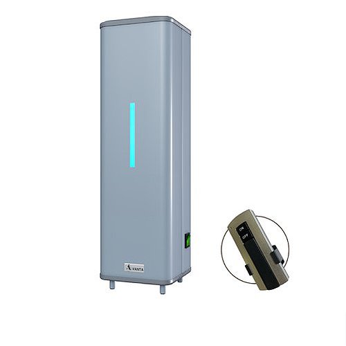 Bactericidal air recirculator with 2 lamps and remote controller
