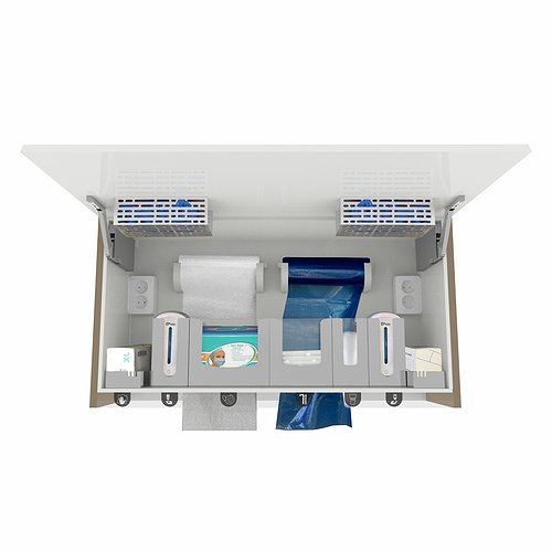 Медицинский подвесной шкаф с дверцей