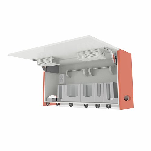 Медицинский подвесной шкаф с дверцей