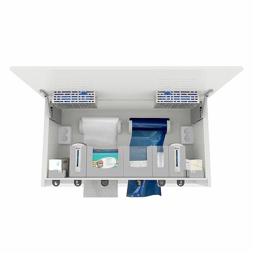 Медицинский подвесной шкаф с дверцей